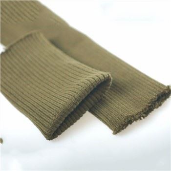 Punhos de malha de costela